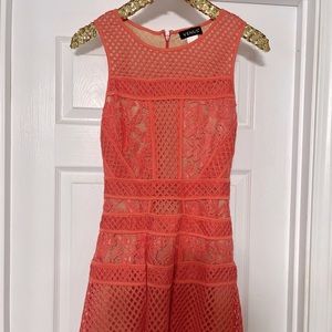 VENUS Lace Dress | Pink/Coral | Size 4 | New Without Tags